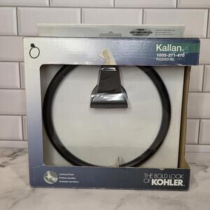 KOHLER Kallan Modern Towel Ring in Matte Black R22083-BL Matte Black New